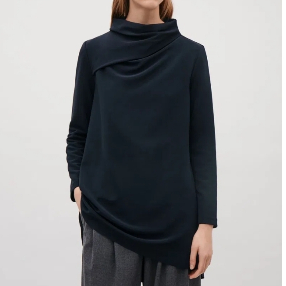 COS A-line drape neck tunic Sz S
